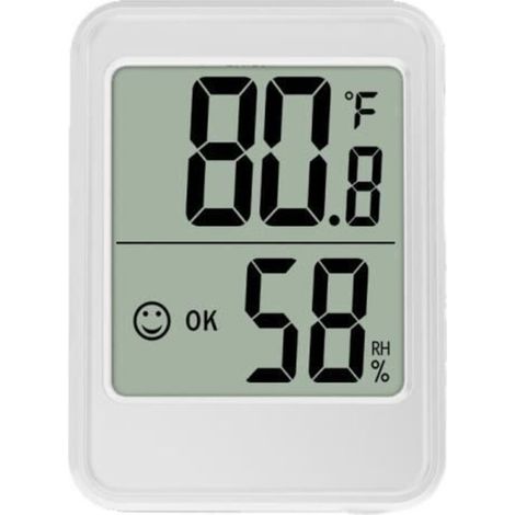 Thermomètre Intérieur, Hygromètre Thermomètre Électronique et Thermomètre d\'humidité pour Maison, Bureau, Serre, Entrepôt, Chambre