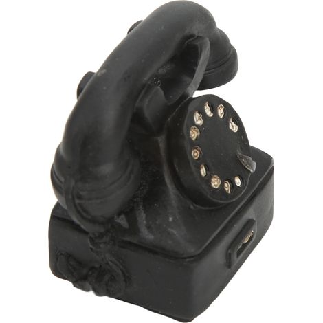 Miniaturtelefon, Vintage-Replika, exquisites dekoratives Tischtelefon aus Kunstharz für Puppenhäuser in den Maßstäben 1:6 und 1:12. (1/5)
