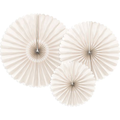 Rosette decorative beige, 3 pezzi (1/5)