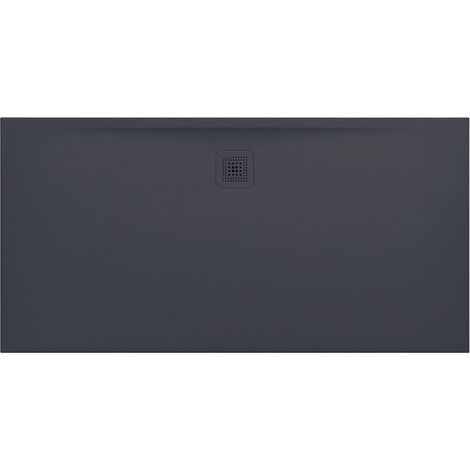 Receveur de douche LAUFEN PRO, rectangulaire, écoulement latéral long, 1600 x 800 x 32 mm, anthracite LAUFEN