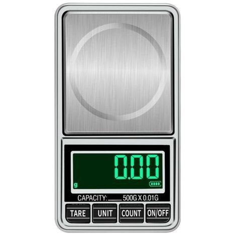 Portable Numérique de Poche Balance, Professionnel Multifonctionnel, Dos Lit Écran LCD pour Bijoux, Céréales, Or Pesage, Gris ,100-0.01g (1/5)