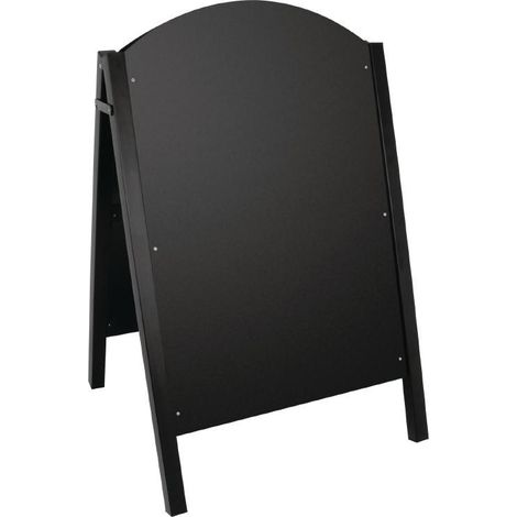 Panneau de trottoir noir structure métallique Olympia - 900 x 600 mm