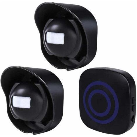 Multifunctional Wireless Driveway Alarm Waterproof Outdoor Motion Sensor Alarm 1 Receiver 2 Transmitters (1/4)