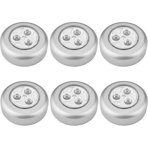 Luce notturna a LED autoadesiva alimentata da 3 batterie, ideale per armadi/guardaroba/scaffali/ingressi/cucine/corridoi.