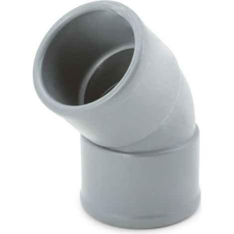 Codo 45º Hembra Hembra PVC Evacuación Crearplast Medidas Accesorios Fontanería: 50.45º