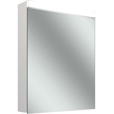 LOW plus 15 LED armoire de toilette, 1 porte 50cm, butée