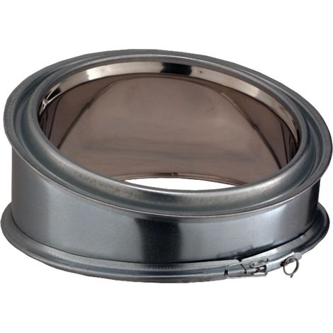 Coude 15° isolé inox/galva Ø230 POUJOULAT EC15°-230 - 32230001 (1/2)