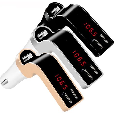 TRADE SHOP - Vivavoce Mod.590 Trasmettitore Bluetooth Mp3 Usb Sd Fm Auto Telecomando Display - (1/5)