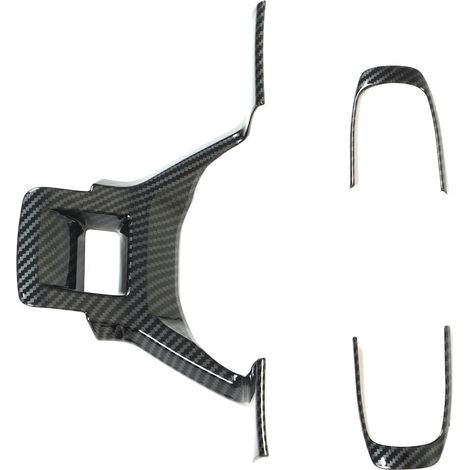 3-teiliges Lenkrad-Zierleisten-Set aus Kohlefaser, Rostschutz, glatte Oberfläche, Ersatz für den Innenraumrahmen des KIA Sportage HEV NQ5 (1/5)