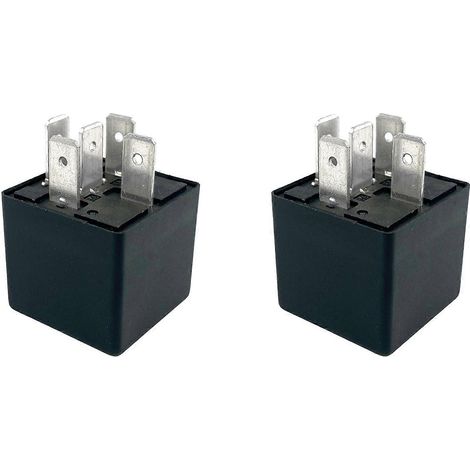 Compatible avec deux relais automobiles 12V 40A à 5 broches, remplaçant les relais automobiles haute puissance, modules de réparation et d'entretien automobile, durable et multicolore. (1/5)