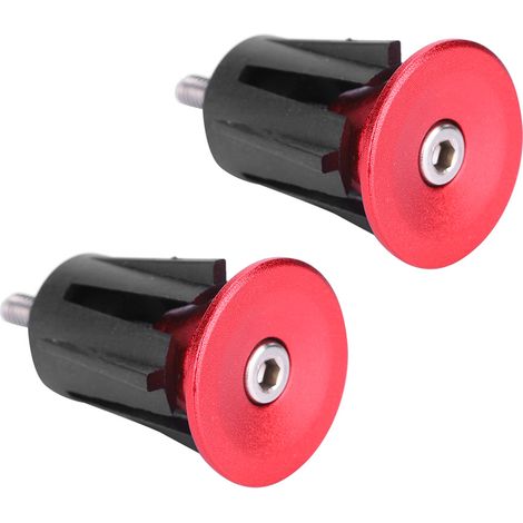 Embouts de guidon en alliage d'aluminium pour VTT et vélo de route (rouge) (1/5)