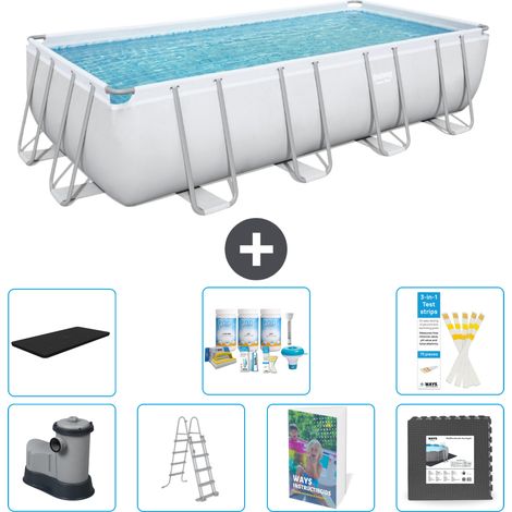 Bestway Power Steel Rechteckig - 549x274x122 cm - 8-teilig S581