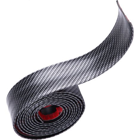 Carbonfaser-Gummi-Autoschutzfolie, Einstiegsleistenschutz, universelle dekorative Aufkleber (5 x 250 cm) (1/5)