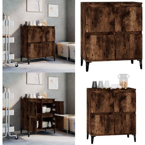 Sideboard Räuchereiche 60x35x70 cm Holzwerkstoff - Sideboard - Wohnzimmermöbel - Holzmöbel - Regal - Aufbewahrungsregale - Home & Living (1/5)