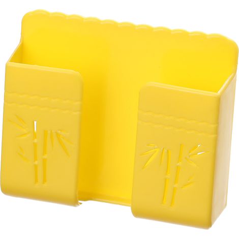 Support mural pour téléphone, fixation adhésive sans perçage, en ABS, idéal pour la recharge à la table de chevet ou dans la salle de bain. (1/5)
