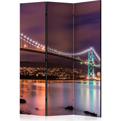 Paravento - Glow Above the City [Room Dividers] - 135x172 (1/4)