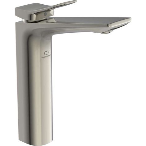 Grifería lavabo CHECK saliente 150 mm plateado Storm con vaciador y base alargada IDEAL STANDARD (1/4)