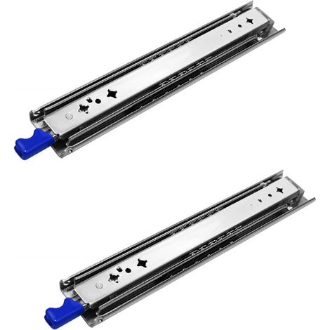 Glissiere Pour Tiroir Charge Lourde Avec Serrure Charge max 120 kg Tiroir Sortie Totale Rail Coulissant Glissière a Bille 1 Paar (2 Stück) (1/5)