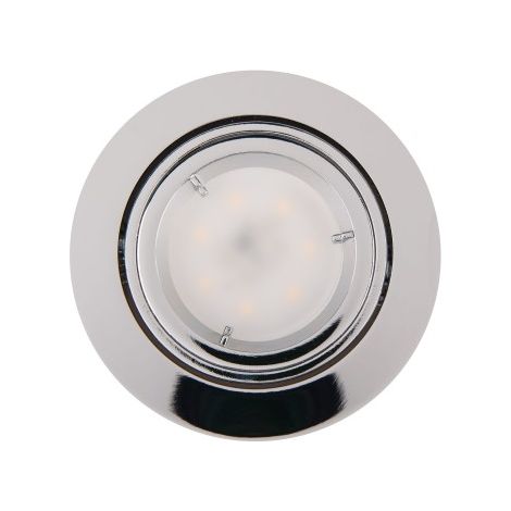 Faretto incasso orientabile tondo cromo GU10 50W FINE