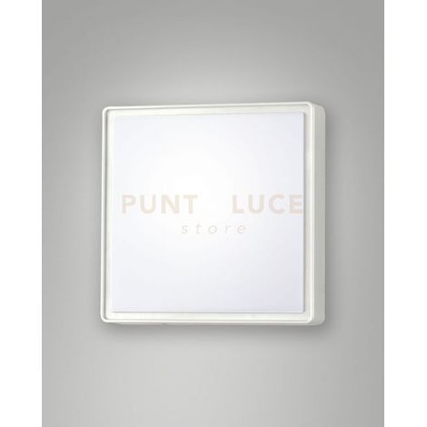 OBAN PLAFONIERA BIANCA ATTACCO E27 L.24X24CM C/SENSORE 1 LUCE