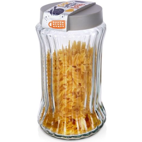 Luftdichtes Glasgefäß für trockene Produkte, 1,7 l (1/5)