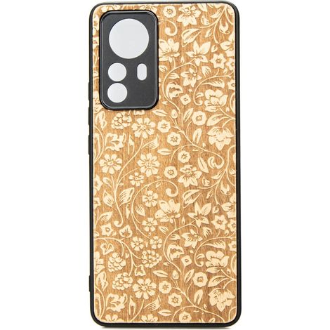 Bewood Xiaomi 12T Custodia in legno FIORI SELVATICI ANIEGRE