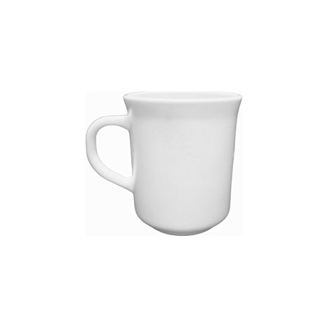 Taza de cristal templado blanco Eva para hostelería 300 ml