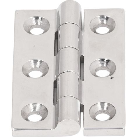 Charnière amovible antirouille en acier inoxydable robuste pour porte de porte de placard de bateau, 6 trous (1/5)