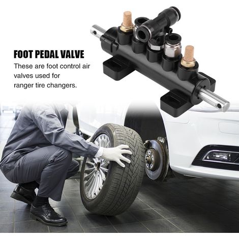 Valve de commande pneumatique pour démonte-pneus Ranger, valve à pied type B (3) (1/5)