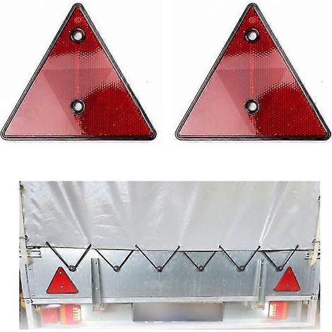 Réflecteurs triangulaires réfléchissants pour remorques, panneaux de signalisation pour véhicules lourds (1/5)