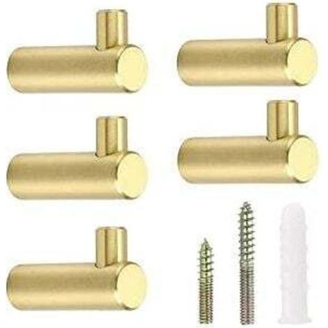 Pcs Gold Brass Decorative Hooks Towel Hooks L-Shaped Coat Hanger MUMU (1/4)