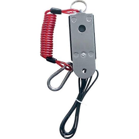 Interrupteur de commande de frein de remorque, câble spiralé de sécurité pour le remorquage de caravanes (1/5)