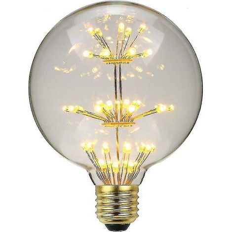 Retro-LED-Lampe mit Feuerwerkseffekt, dekorative RGB-Edison-Glühbirne, E27-Sockel, farbenfrohe Innenbeleuchtung (1/5)