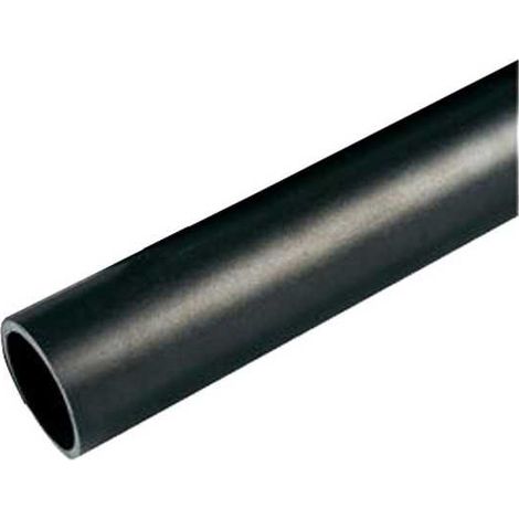 Sovil – Poteau pour globes d'extérieur Ø 60 mm – Hauteur 200 mm – Polycarbonate noir – Compatible avec globes 25 cm - MM 60 H
