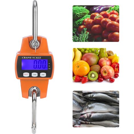 300KG Industrial Crane Scale LCD Digital Electronic Hook Hanging Weight Scale for Large Luggage (1/3)