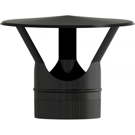 Chapeau fixe chinois vitrifié 120 mm – Joint haute température – Résistant pour ventilation et protection – Qualité garantie – Exojo