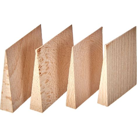 BGS Diy 86678  Set di cunei in legno  4 pezzi  Beige
