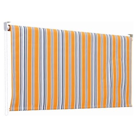 Tenda da sole a caduta 200 x 250 centimetri tenda parasole verticale rigata gialla