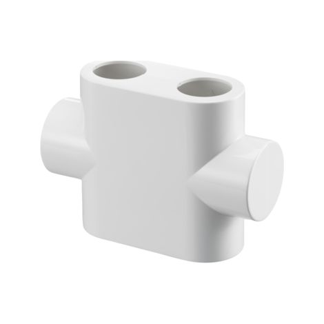 Oventrop couverture de conception 1184095 "Multiblock T" motif droite, blanc