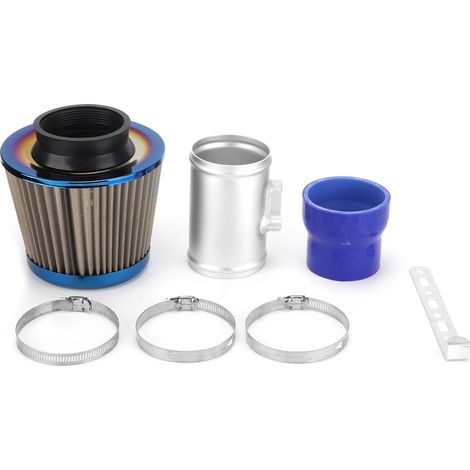 Ortviai Kit d'admission d'air froid pour Honda Civic 2009–2011 et Fit 2008–2011, filtre en métal et caoutchouc, 150 x 152 x 120 mm