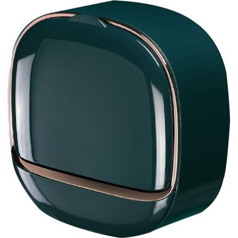 Jabonera de pared para baño, jabonera de ducha con tapa abatible, impermeable, con autodrenaje, nórdica, para baño y cocina. (1/4)