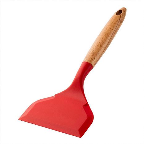 Antiadhésif cuisine large racloir Pizza cuisson outils silicone spatule A (1/5)