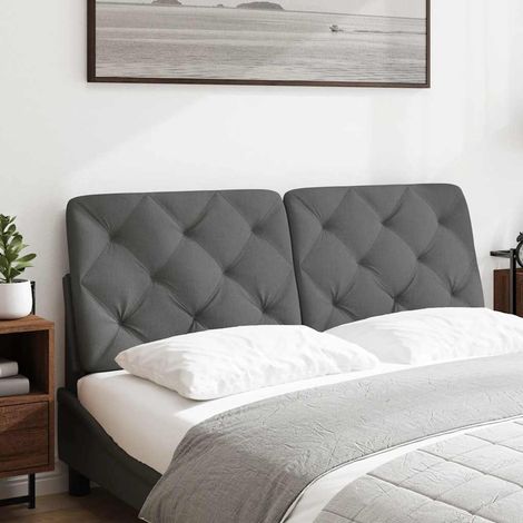 Maison Exclusive - Cuscino Testiera Grigio Scuro 120 cm in Tessuto (1/5)
