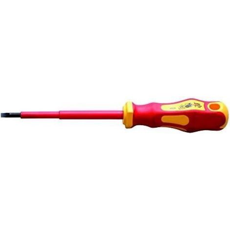 Tournevis À Fente - Lame 100 Mm - Conforme Din Vde/Gs - Protection Électrique - Lot De 4