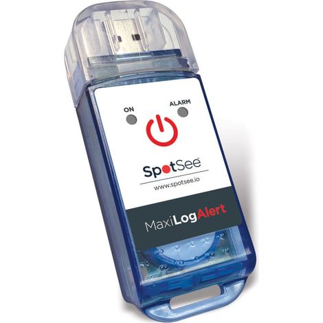 SpotSee data logger per il monitoraggio accurato della temperatura -29°C a +72°C - Modello: Single-Use (1/2)