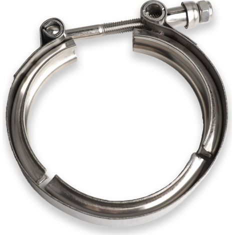 Collier de bride V-band 2,5 pouces, inox 304, fixation tuyau américain, pour échappement auto (1/5)