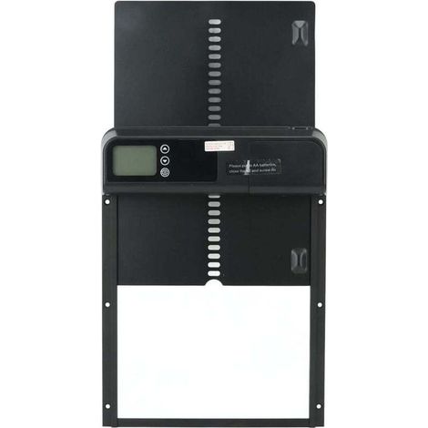 Puerta automática para gallinero Eosnow con temporizador, aleación de aluminio, resistente al agua IP45, LED, funciona con pilas para granjas - KZQ