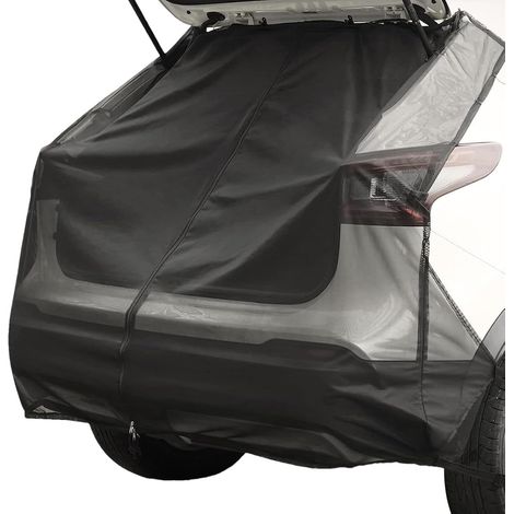 Moustiquaire en maille pour hayon de voiture, filet de protection solaire pour coffre de voiture, filet de prévention pour camping en plein air (1/5)