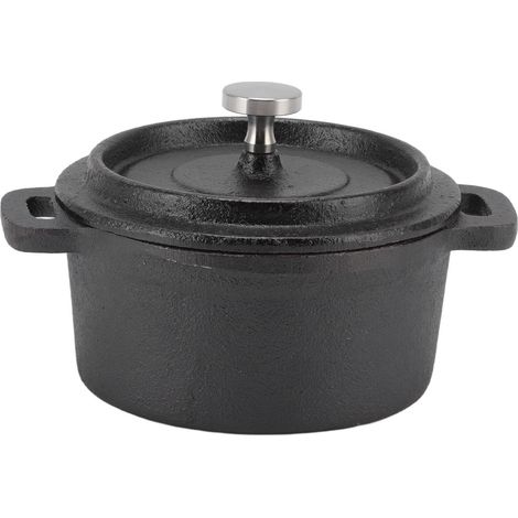 Cocotte double traditionnelle en fonte épaisse - 20 cm de diamètre (1/5)