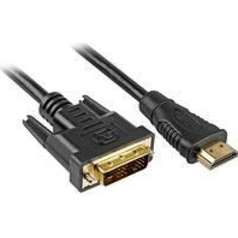 Câble Hdmi Vers Dvi - 5 M - Connecteur Hdmi 19 Broches M Vers Dvi-D M - Noir